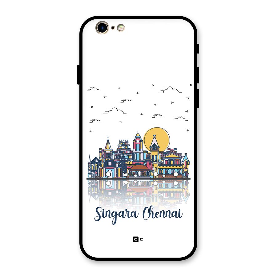 Chennai City Glass Back Case for iPhone 6 6S