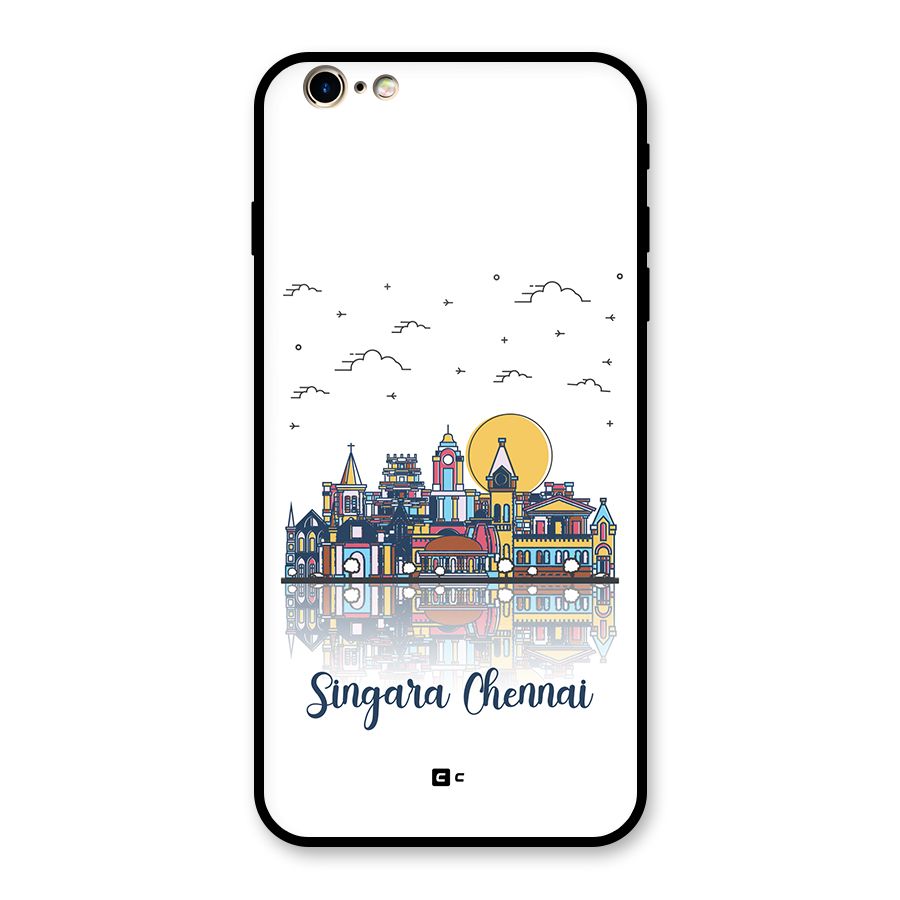 Chennai City Glass Back Case for iPhone 6 Plus 6S Plus