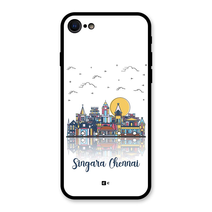 Chennai City Glass Back Case for iPhone 7