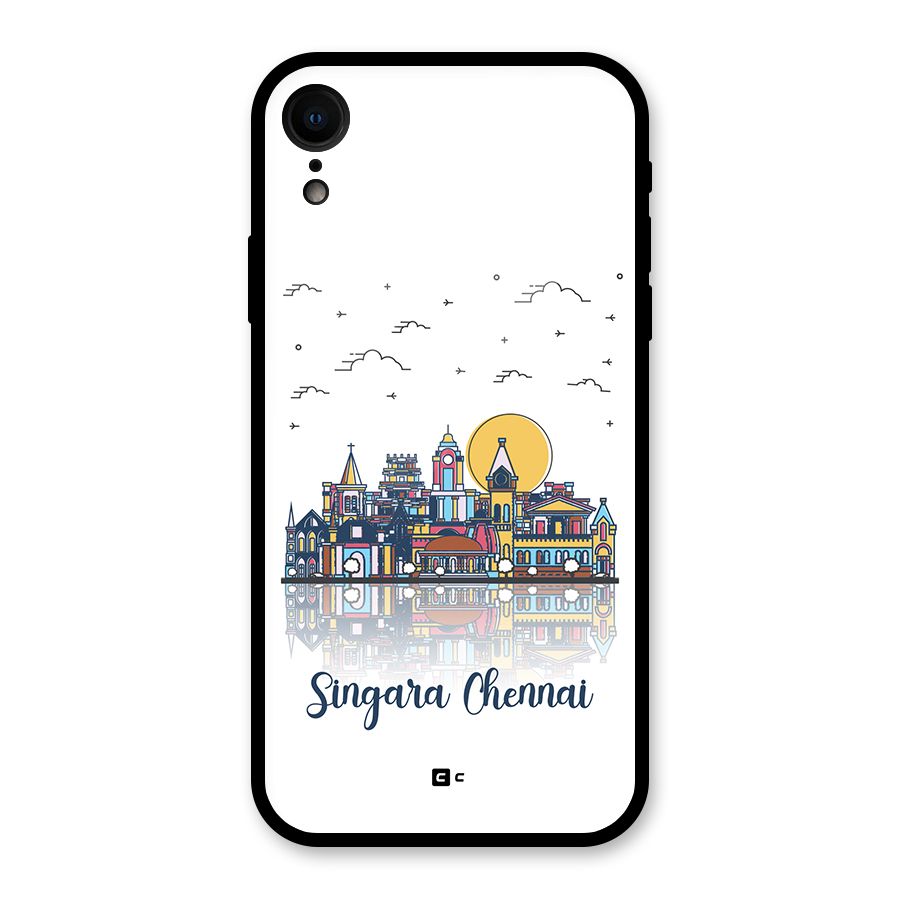 Chennai City Glass Back Case for iPhone XR