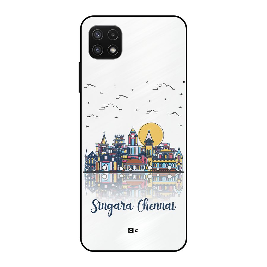 Chennai City Metal Back Case for Galaxy A22 5G