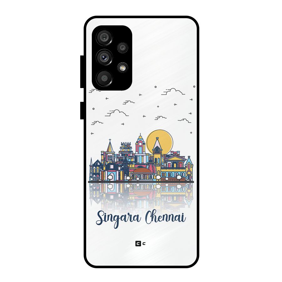 Chennai City Metal Back Case for Galaxy A73 5G