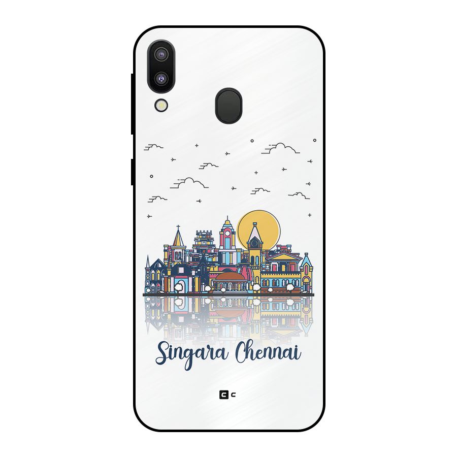 Chennai City Metal Back Case for Galaxy M20