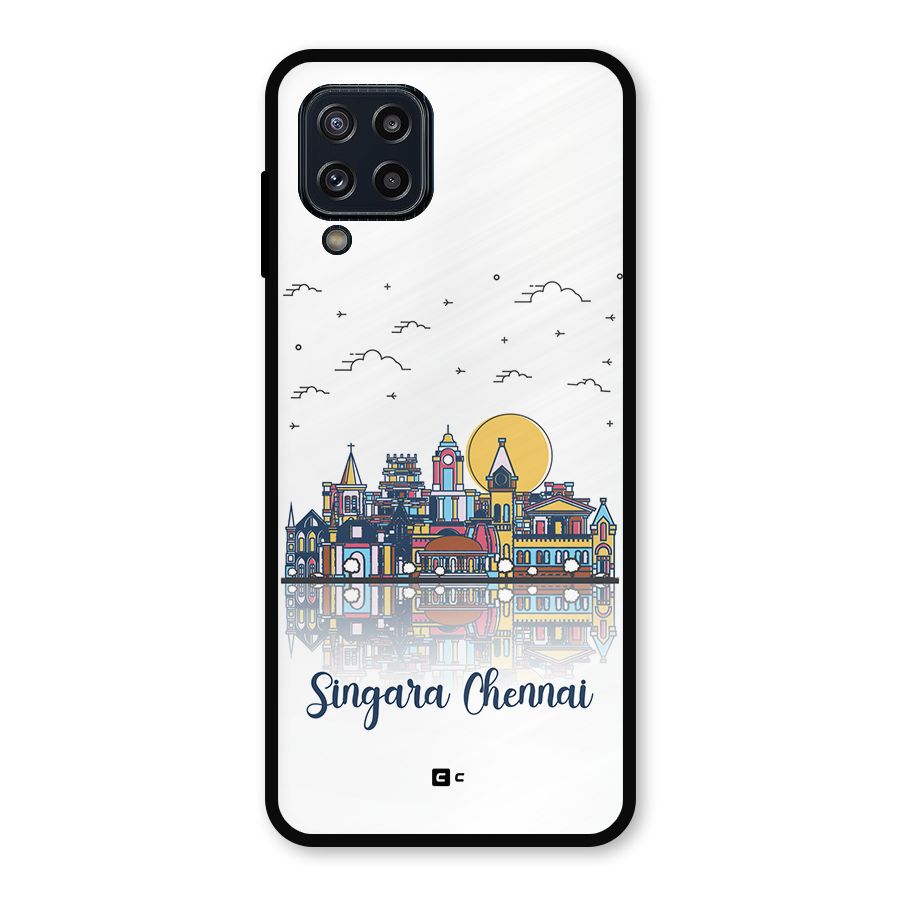 Chennai City Metal Back Case for Galaxy M32