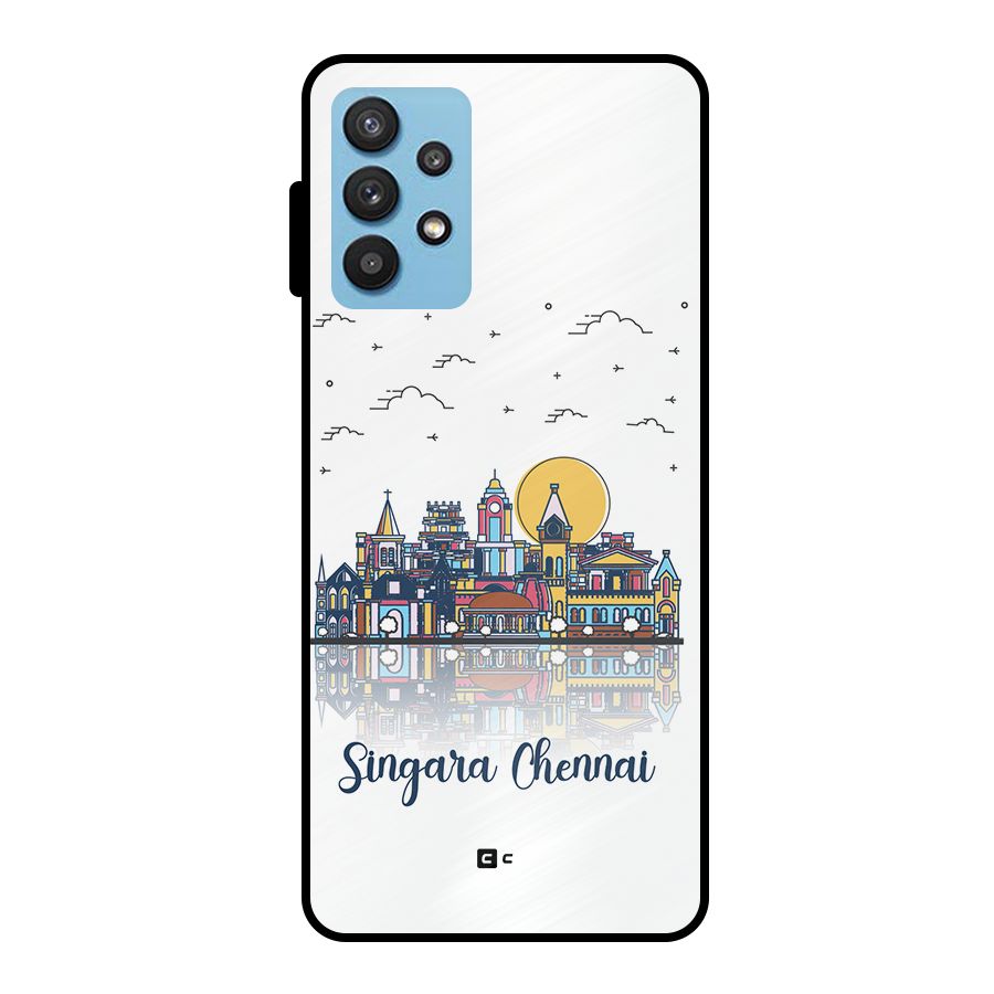 Chennai City Metal Back Case for Galaxy M32 5G