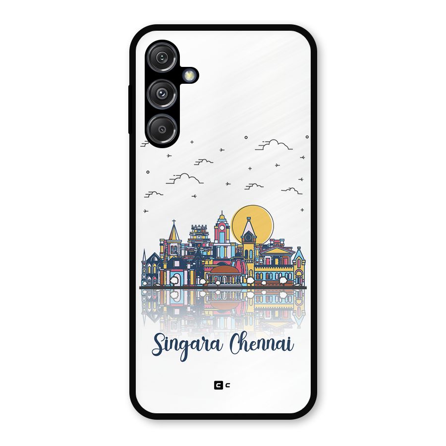 Chennai City Metal Back Case for Galaxy M34 5G