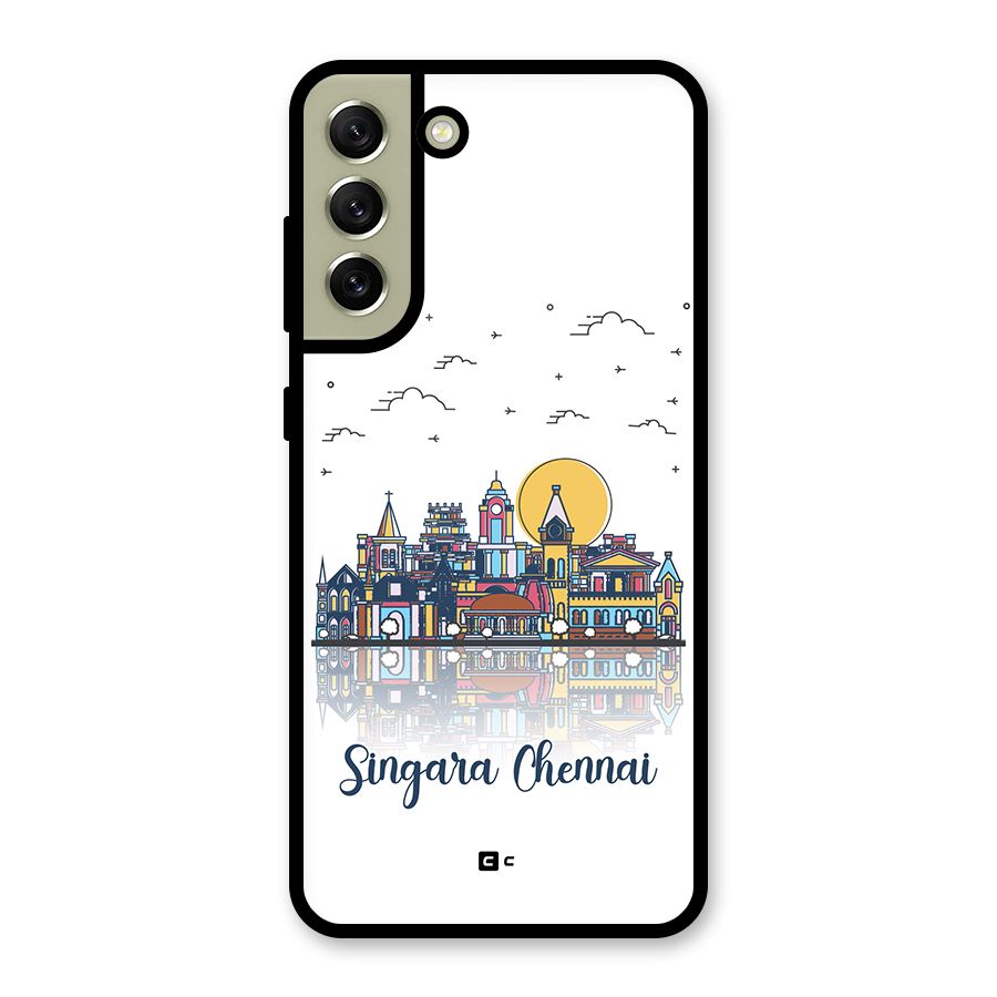 Chennai City Metal Back Case for Galaxy S21 FE 5G (2023)