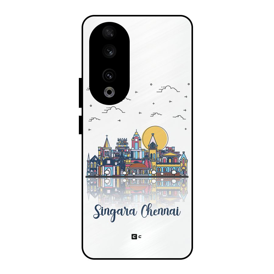Chennai City Metal Back Case for Honor 90