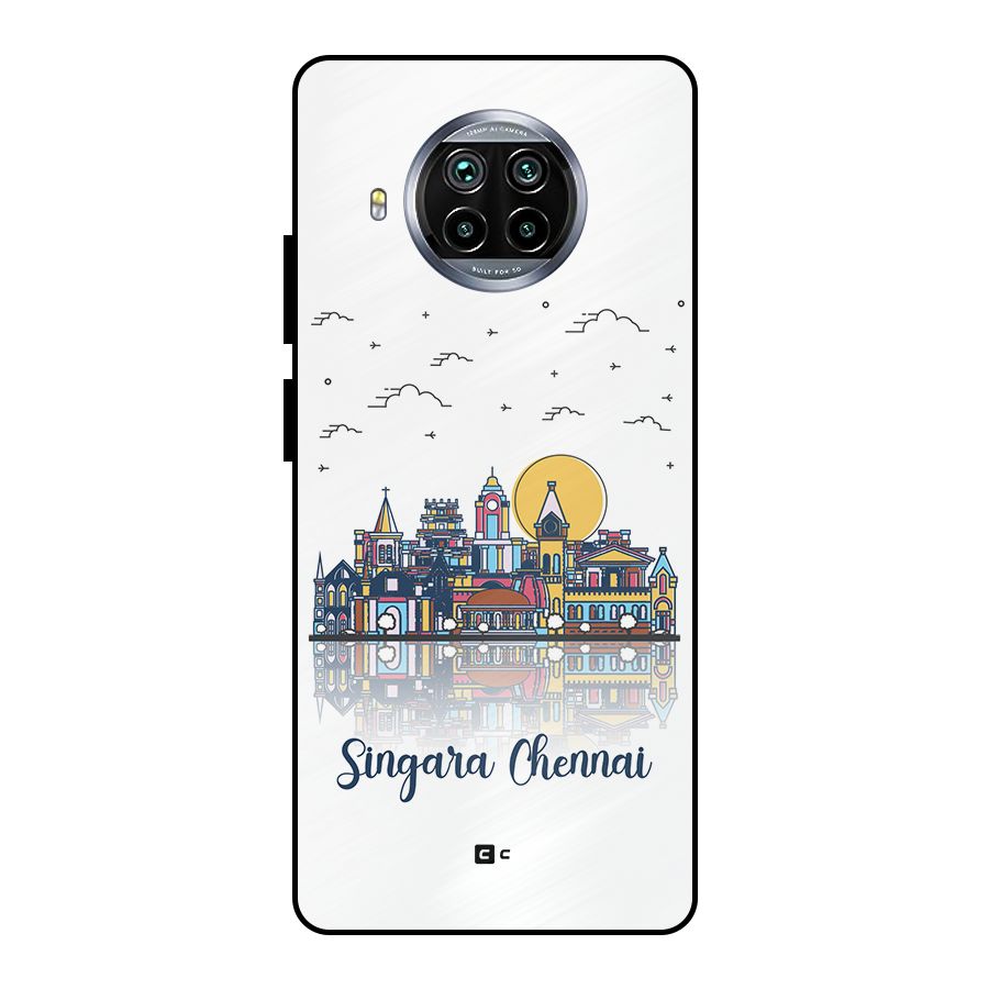 Chennai City Metal Back Case for Mi 10i