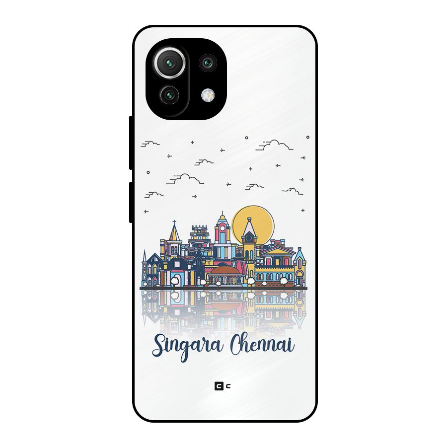 Chennai City Metal Back Case for Mi 11 Lite