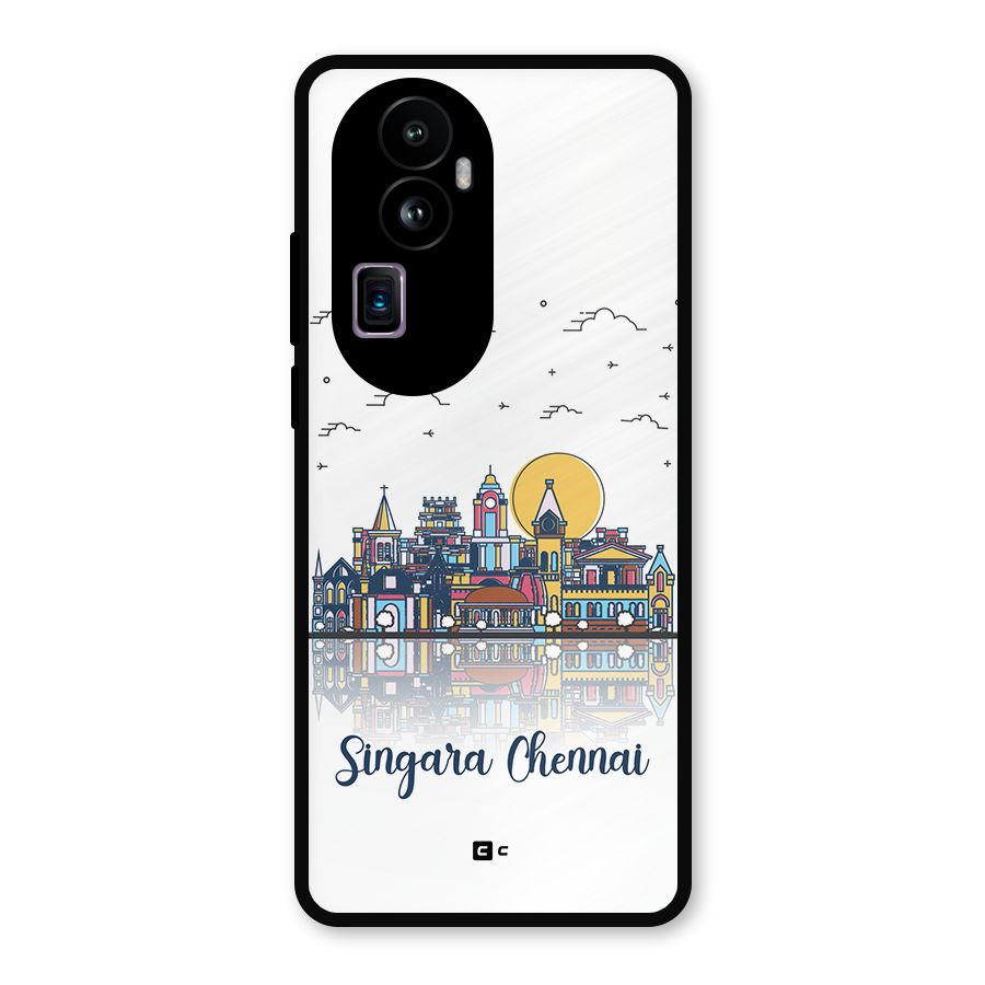 Chennai City Metal Back Case for Oppo Reno10 Pro Plus