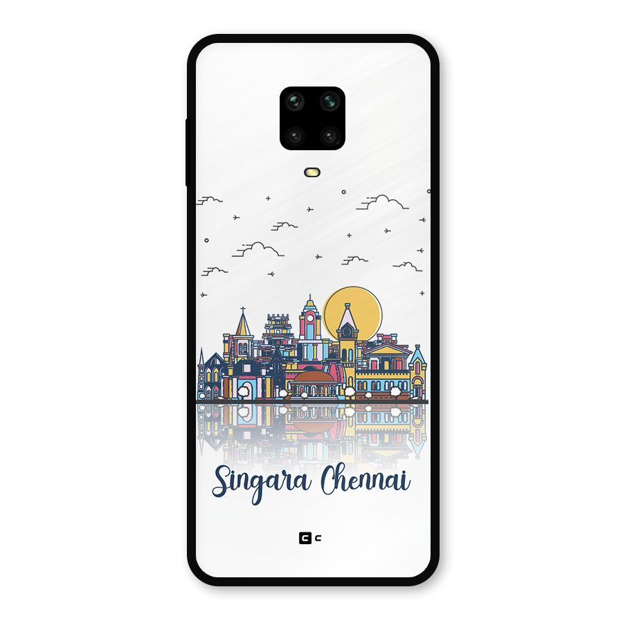 Chennai City Metal Back Case for Poco M2