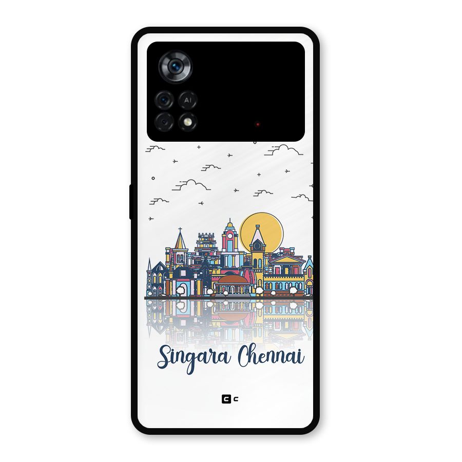 Chennai City Metal Back Case for Poco X4 Pro 5G