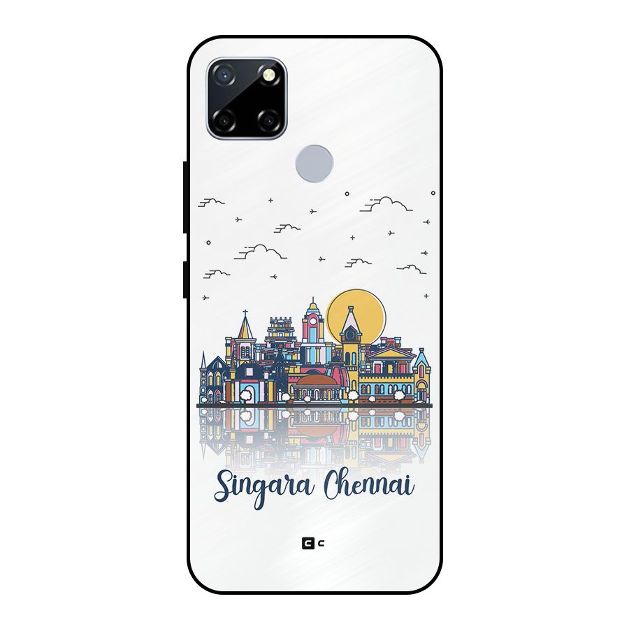 Chennai City Metal Back Case for Realme Narzo 30A