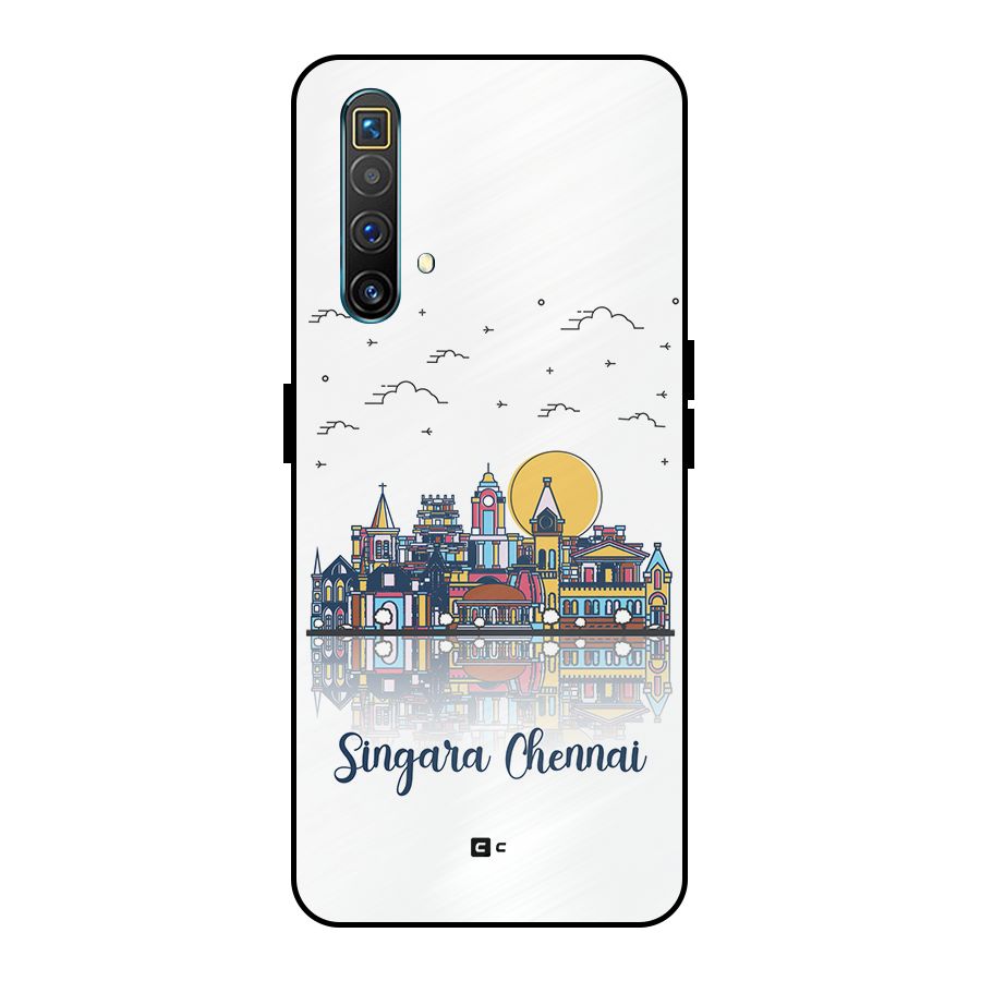 Chennai City Metal Back Case for Realme X3