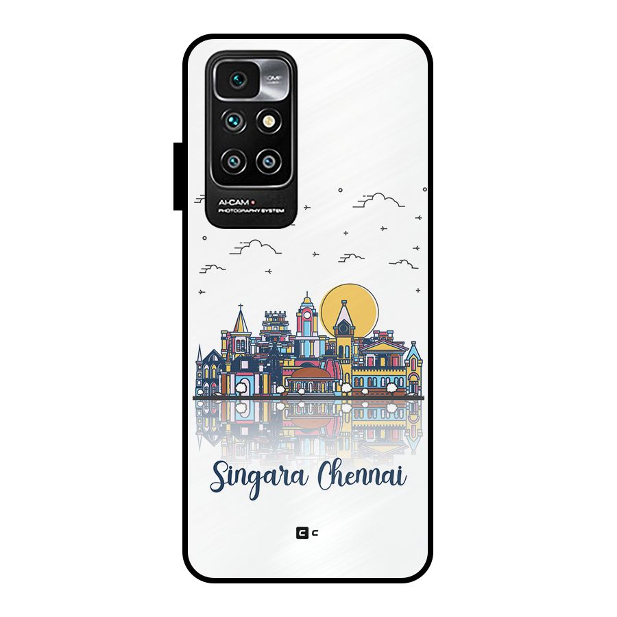 Chennai City Metal Back Case for Redmi 10 Prime