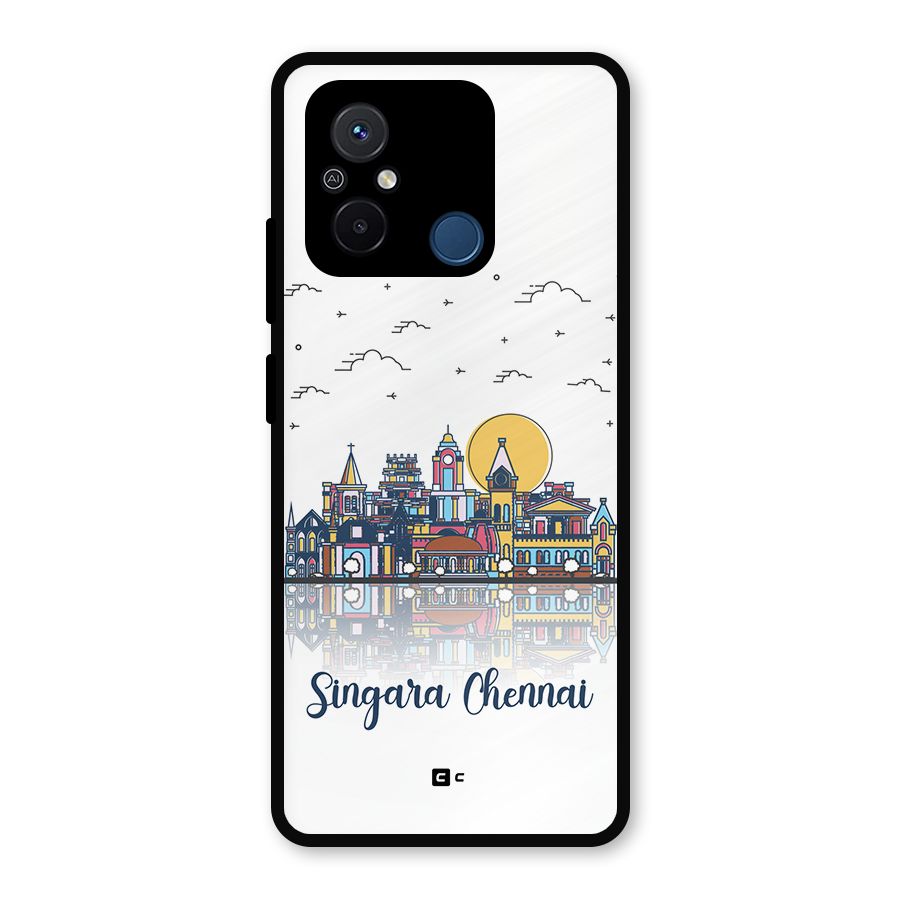 Chennai City Metal Back Case for Redmi 12C