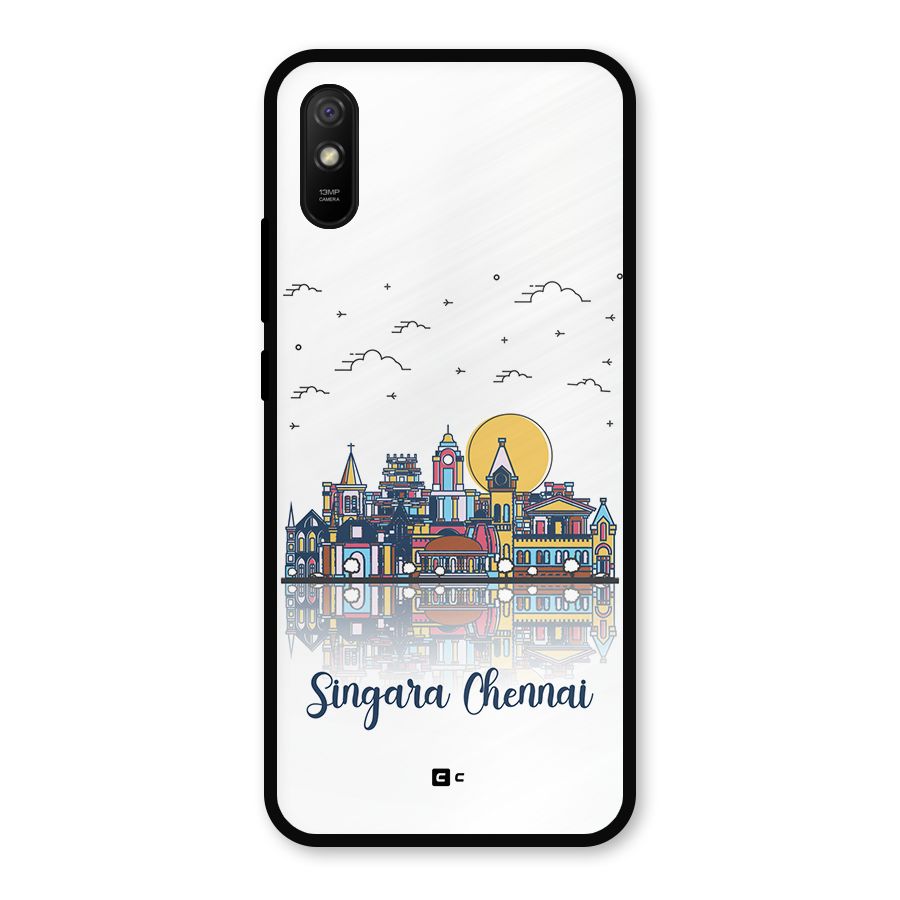 Chennai City Metal Back Case for Redmi 9a