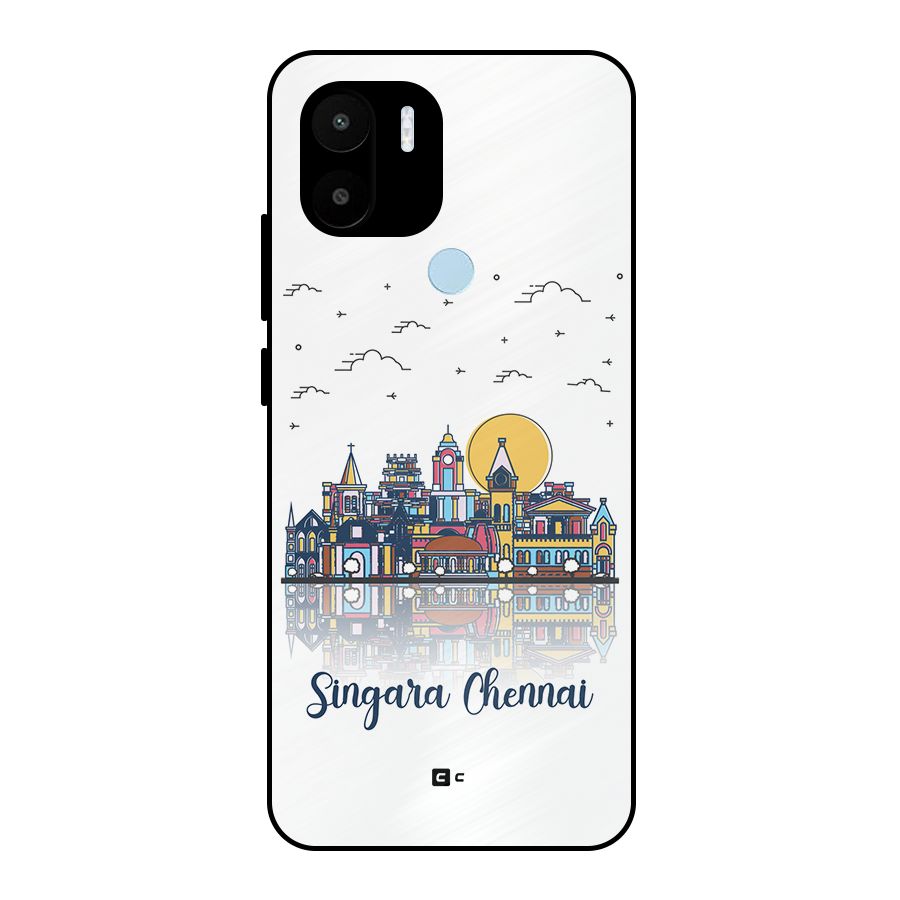 Chennai City Metal Back Case for Redmi A1 Plus