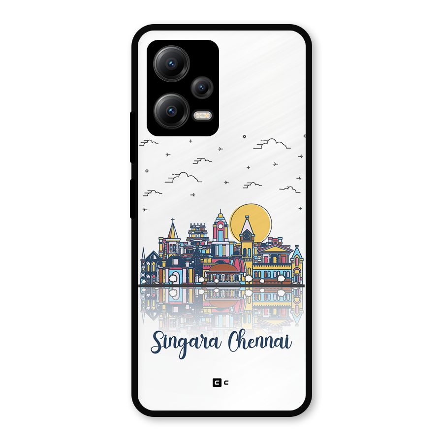 Chennai City Metal Back Case for Redmi Note 12 5G