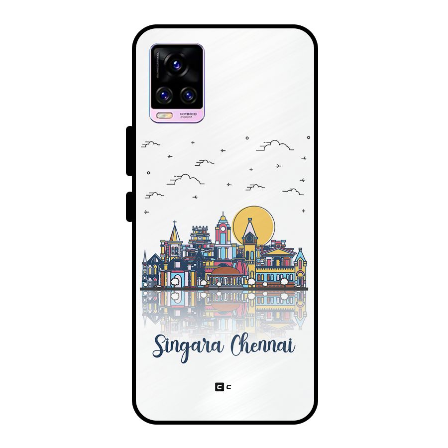 Chennai City Metal Back Case for Vivo V20 Pro