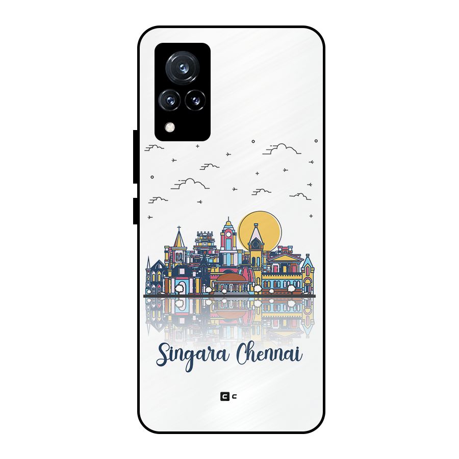 Chennai City Metal Back Case for Vivo V21 5G
