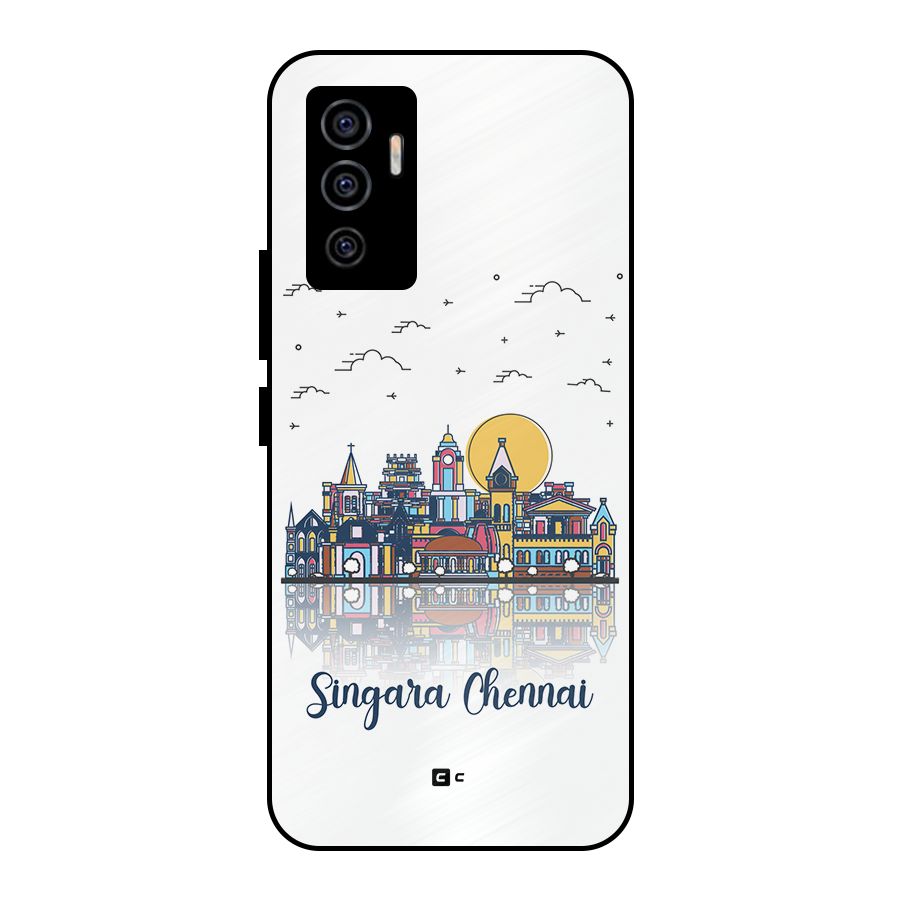 Chennai City Metal Back Case for Vivo V23e