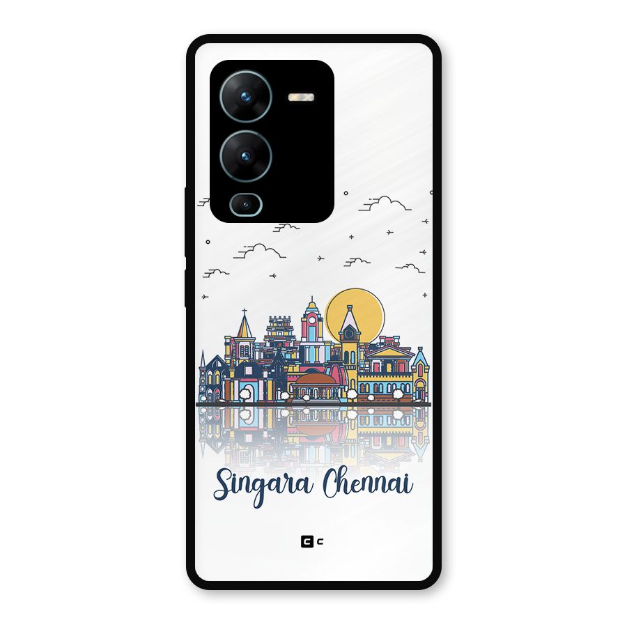 Chennai City Metal Back Case for Vivo V25 Pro