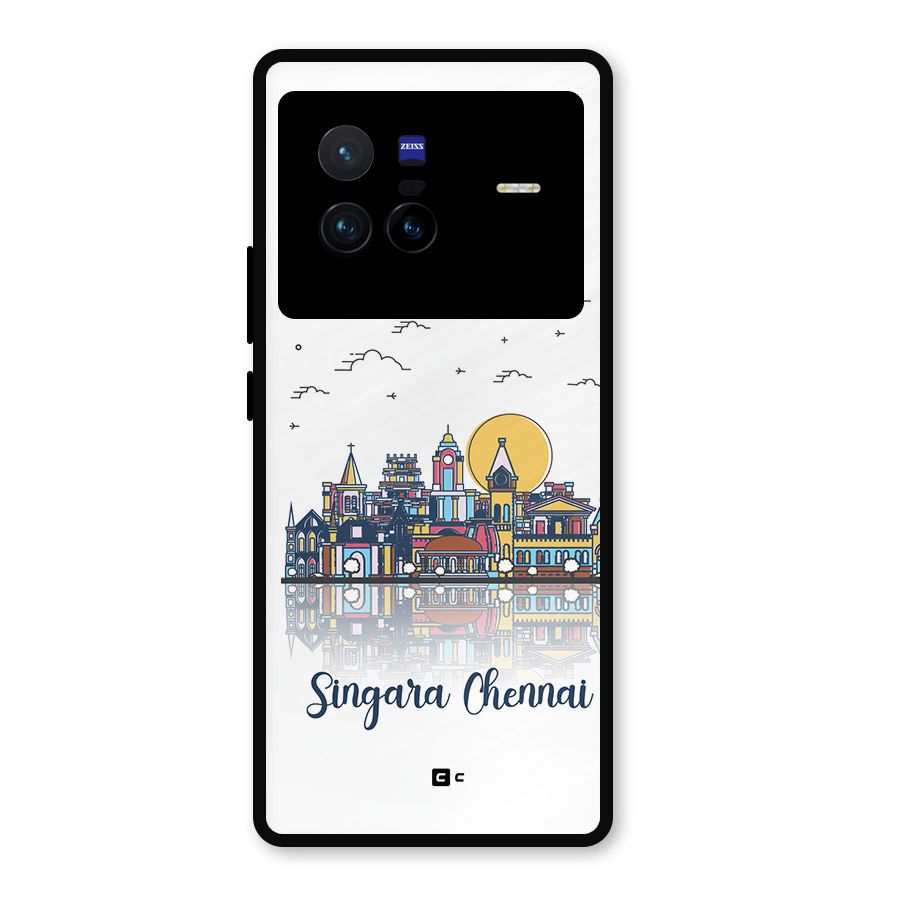 Chennai City Metal Back Case for Vivo X80