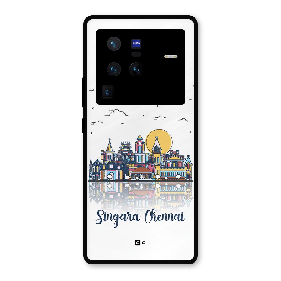 Chennai City Metal Back Case for Vivo X80 Pro
