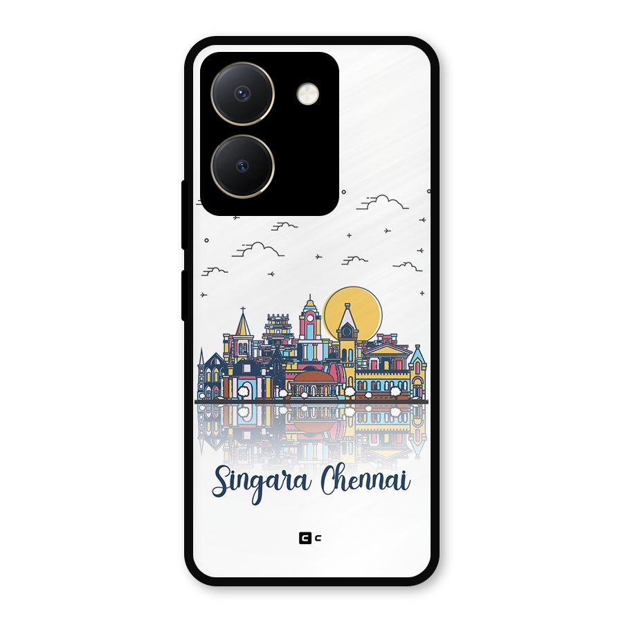 Chennai City Metal Back Case for Vivo Y36