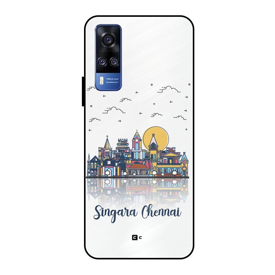 Chennai City Metal Back Case for Vivo Y51