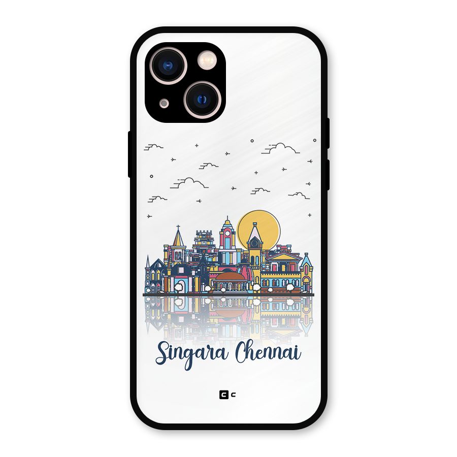 Chennai City Metal Back Case for iPhone 13
