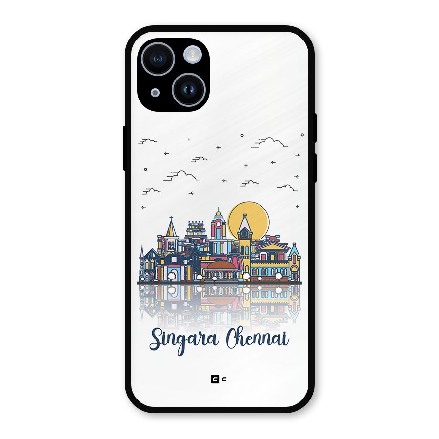 Chennai City Metal Back Case for iPhone 14