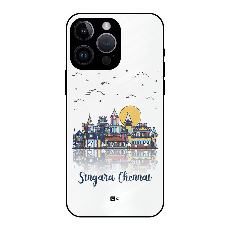 Chennai City Metal Back Case for iPhone 14 Pro Max