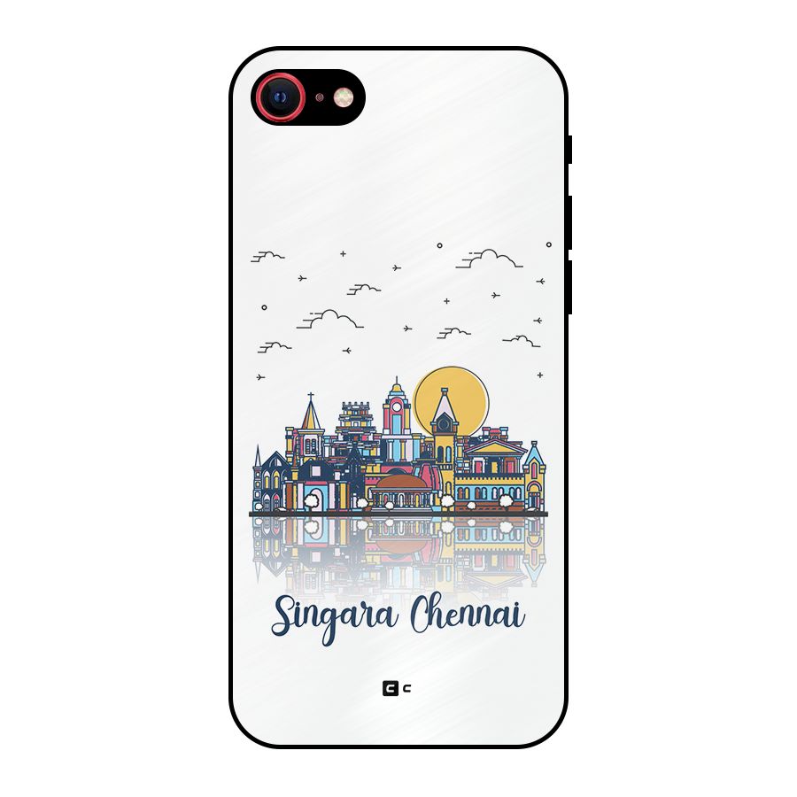 Chennai City Metal Back Case for iPhone SE 2022