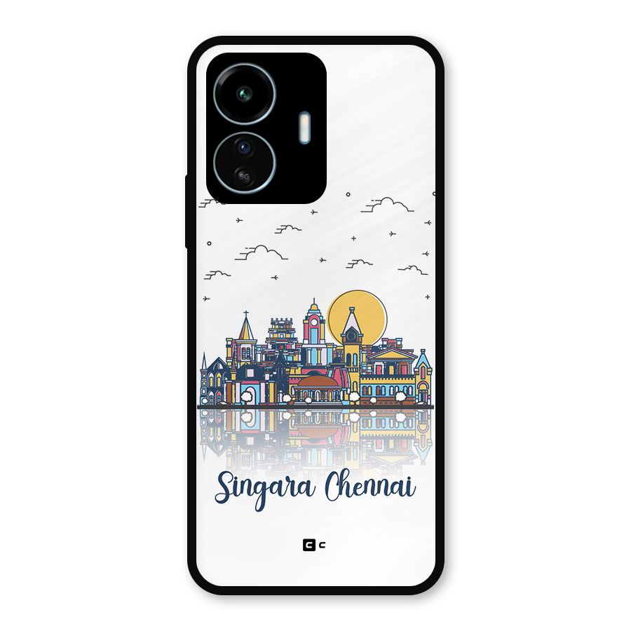 Chennai City Metal Back Case for vivo iQOO Z6 Lite 5G