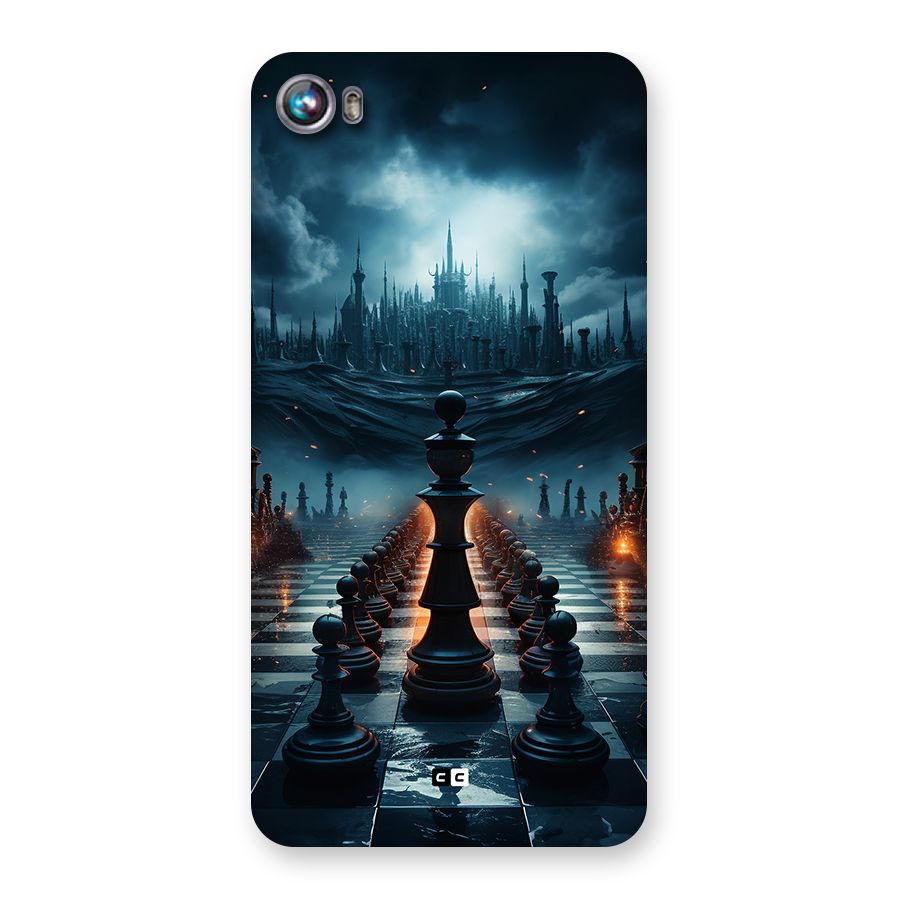 Chess World Back Case for Canvas Fire 4 (A107)