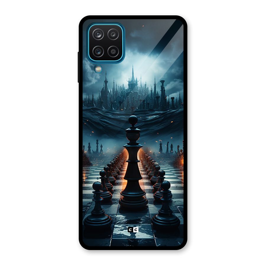 Chess World Glass Back Case for Galaxy A12