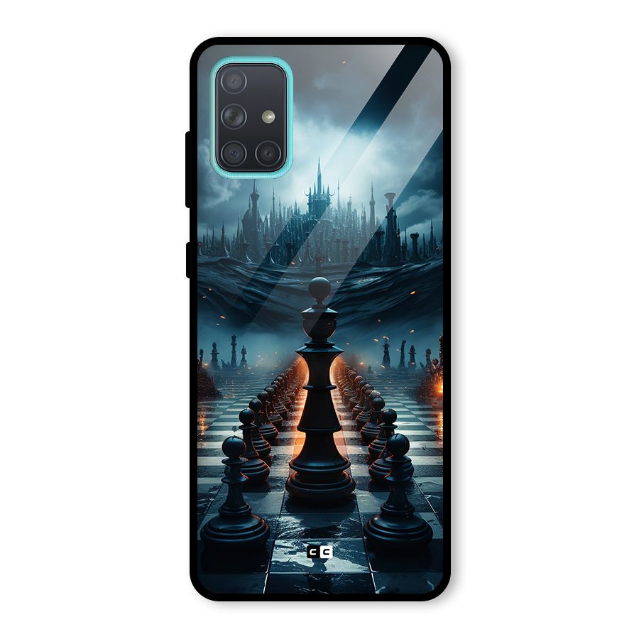 Chess World Glass Back Case for Galaxy A71
