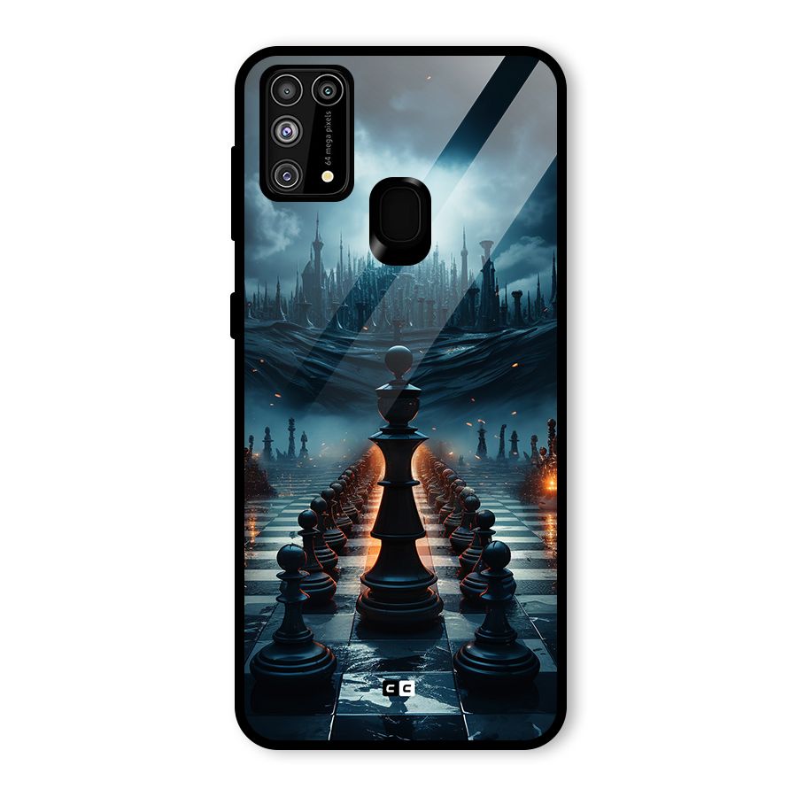 Chess World Glass Back Case for Galaxy F41