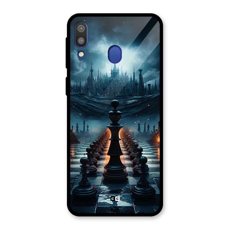 Chess World Glass Back Case for Galaxy M20
