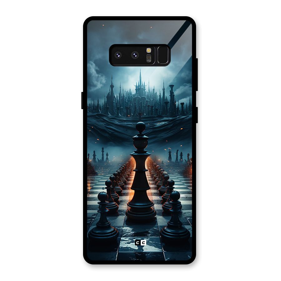 Chess World Glass Back Case for Galaxy Note 8