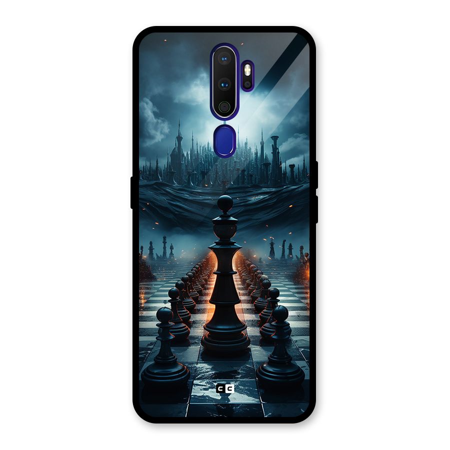 Chess World Glass Back Case for Oppo A9 (2020)