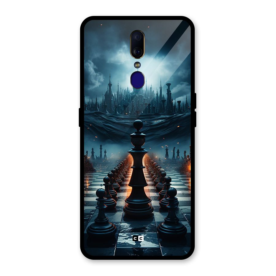Chess World Glass Back Case for Oppo F11