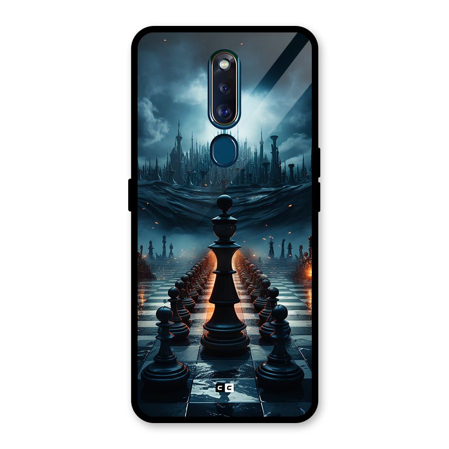 Chess World Glass Back Case for Oppo F11 Pro