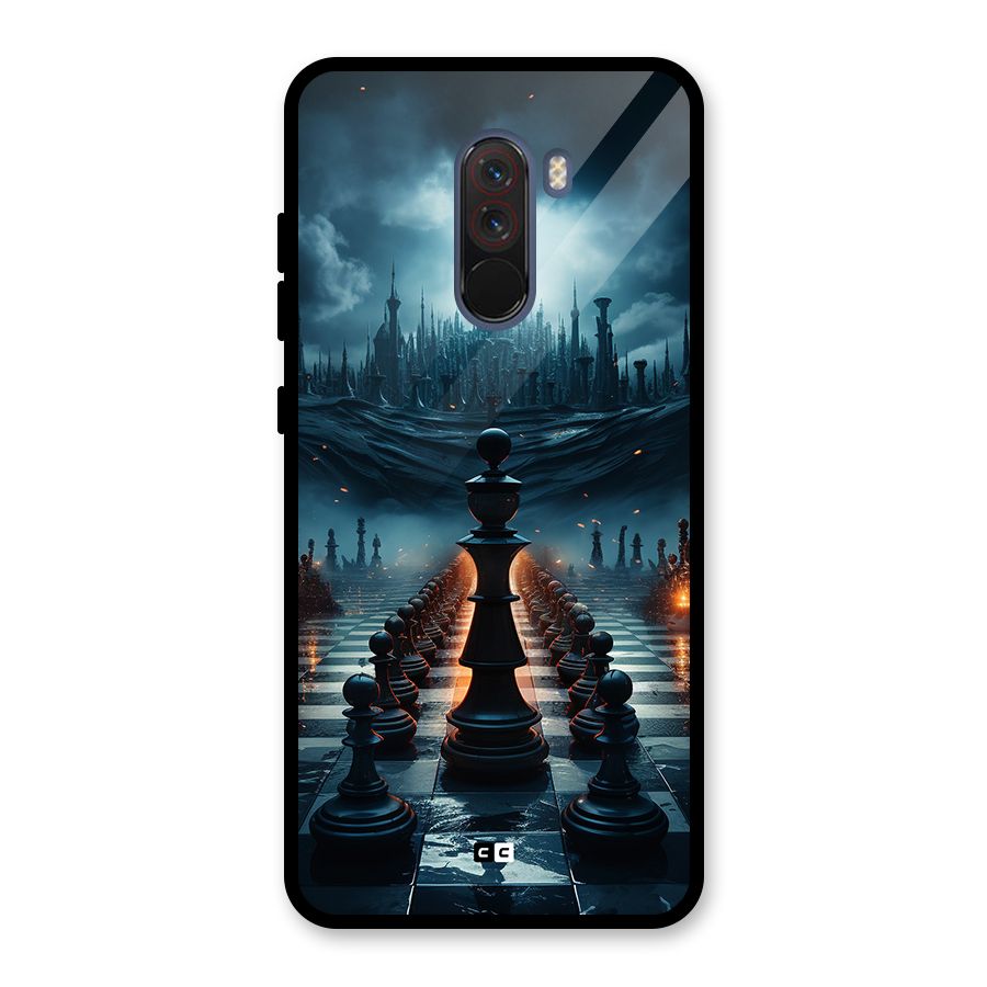 Chess World Glass Back Case for Poco F1