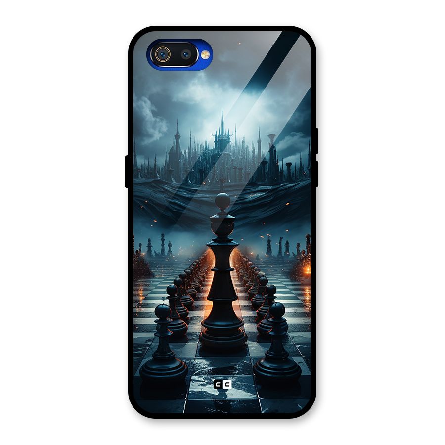 Chess World Glass Back Case for Realme C2