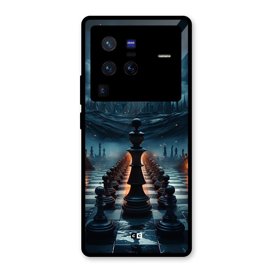 Chess World Glass Back Case for Vivo X80 Pro