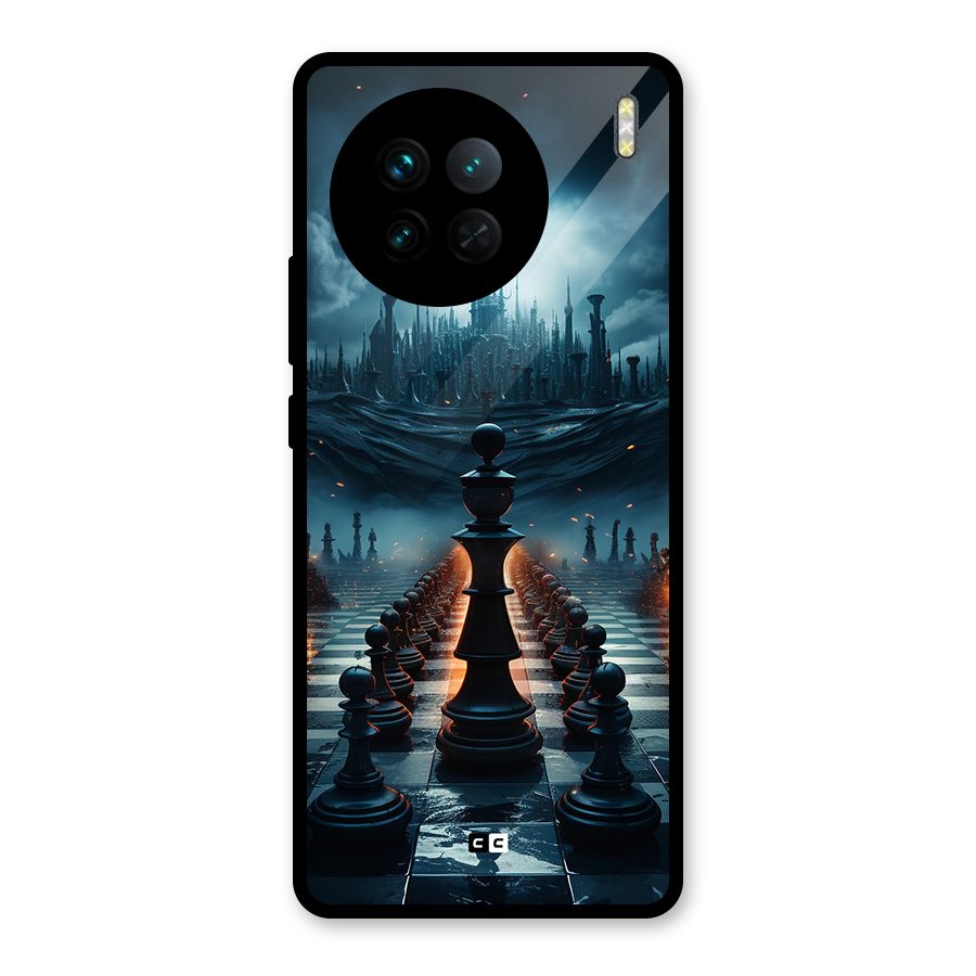 Chess World Glass Back Case for Vivo X90